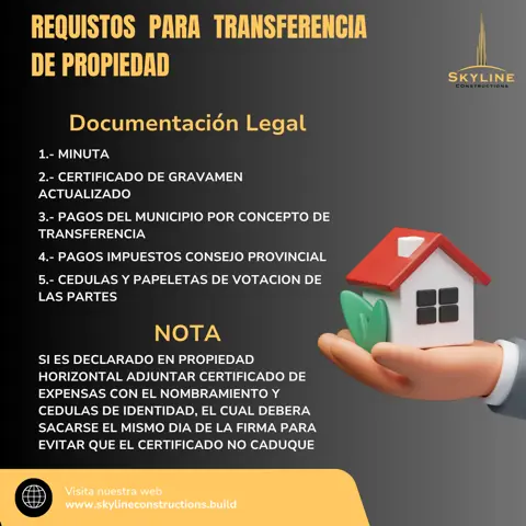 Trámites y transferencia de dominio