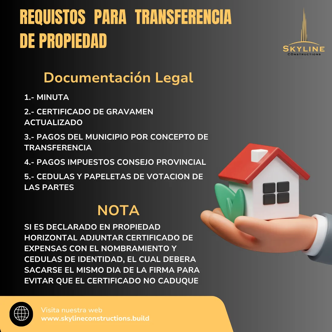 Trámites y transferencia de dominio